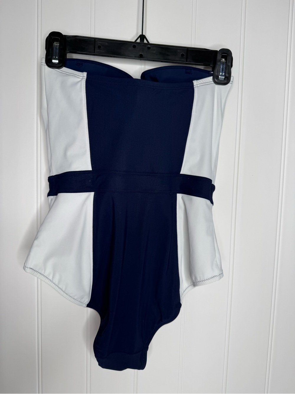 Tory Burch Lipsi Colorblock Underwire One-Piece Swimsuit - Navy/White - Medium - Picture 11 of 11
